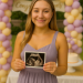 Ellie announces her pregnancy, holding an ultrasound photo.
